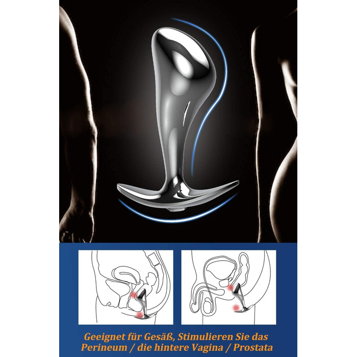 Набір металевих анальних пробок Yivans, Ø24 мм, 29 мм, 36 мм,з кристалом, 3 шт.