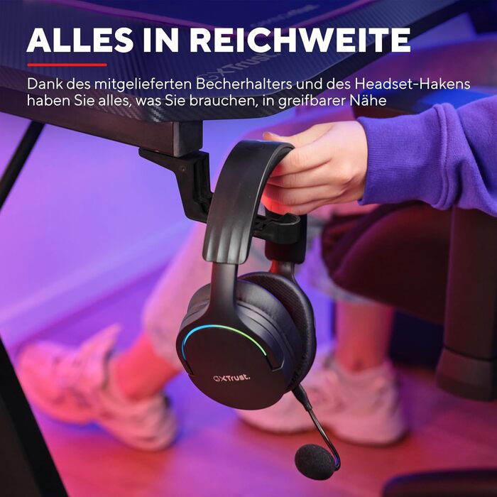 Ігровий стіл Dynamus, 120 x 60 см, метал / дерево, чорний