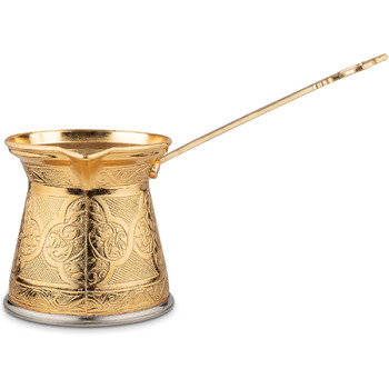 Автентична турецька кавоварка, ручної роботи, Cezve/Ibrik, 10,2 см завширшки, 10,2 см заввишки, 575 мл, покращуйте свій кавовий до
