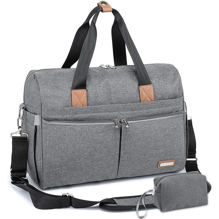 Пеленальна сумка, велика пеленальна сумка для подорожей на вихідні, стильна для мами і тата, дитяча сумка-трансформер для хлопчикі