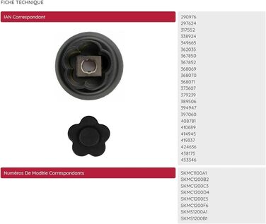 Направляюча/вісь зчеплення для Monsieur Cuisine Connect & Monsieur Cuisine Smart *Посилена нержавіюча сталь*