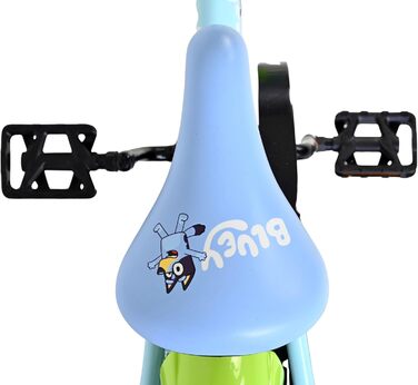 Дитячий велосипед Volare Bluey 12 35 років Ручне та ножне гальмо, знімні бічні колеса, захист ланцюга та світловідбивачі Регульоване сідло Подарунок для дівчаток та хлопчиків