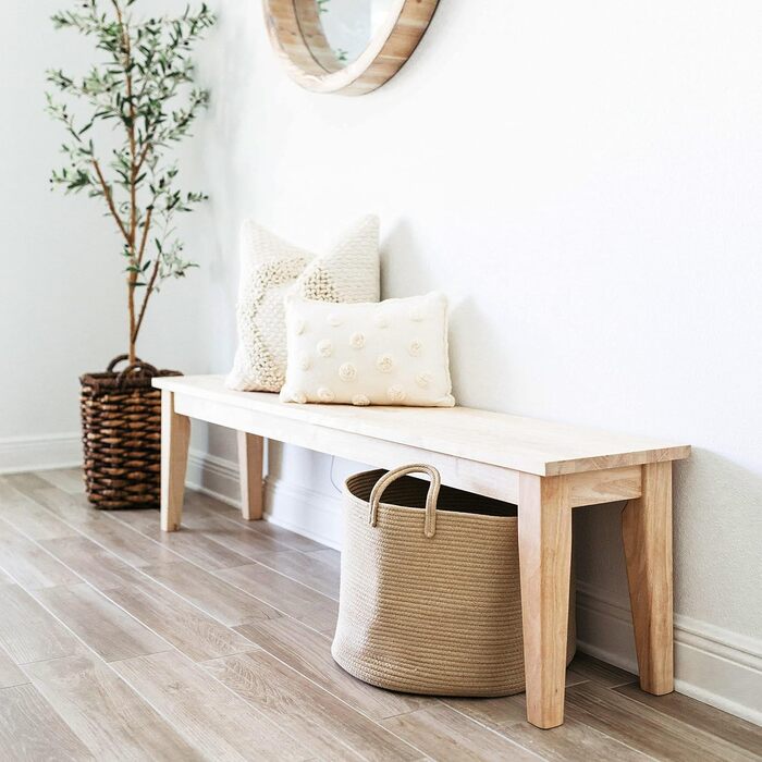 Кошик для зберігання OrganiHaus, кошик для іграшок, тканий бавовняний кошик для білизни з ручками, кошик для рушників для ванної к