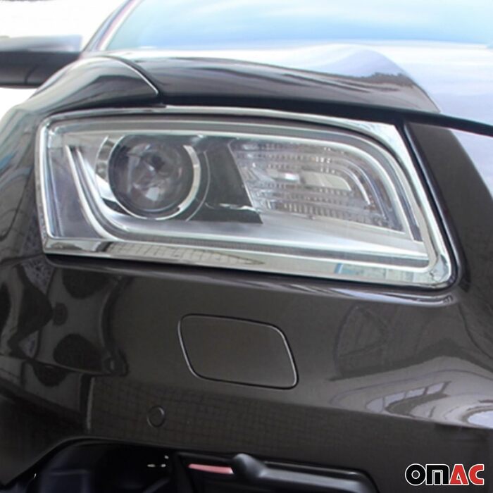 Чохол для фар сумісний з Audi Q5 8R 2008-2012 Chrome ABS 2 шт.