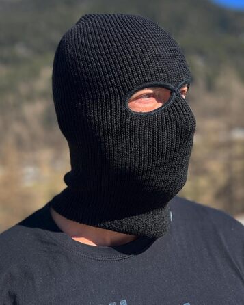 Балаклава та шапка PGWEAR Troublemaker 2 в 1 Чорний Білий Червоний Синій Жовтий Зелений Рожевий Сірий Оливковий Камуфляж Балаклава Маска Шапка Ультрас Лижні Хулігани Один розмір Чорний