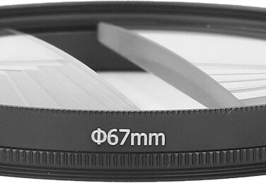 Фільтр телескопа Half Moon, фільтр спеціальних ефектів камери, подвійний Half Moon Glass розділений діоптрійний фільтр для дзеркальних фотокамер (82 мм)