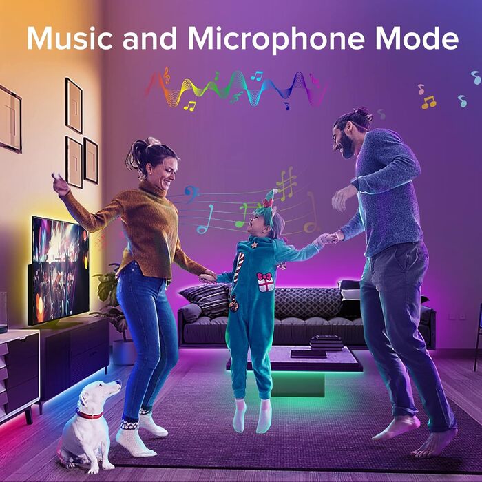 Світлодіодна стрічка для домашніх тварин Bonve 10M, світлодіодна стрічка з Bluetooth RGB, світлодіодні стрічки, що змінюють колір,