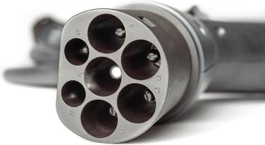 Метровий зарядний кабель типу 2, сумісний з усіма електромобілями та PHEV, зарядний кабель типу 2 22 кВт, 3-фазний, 32 А, сертифік