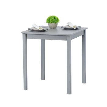 Скандинавський дерев&39яний стіл 68 x 68 см, обідній стіл, кухонний стіл, письмовий стіл, обідній стіл, стіл для домашнього офісу, стіл для дитячої кімнати, обідні столи, стіл для вітальні, стіл для навчання, маленький, сірий, 68 x 68 x 75 см