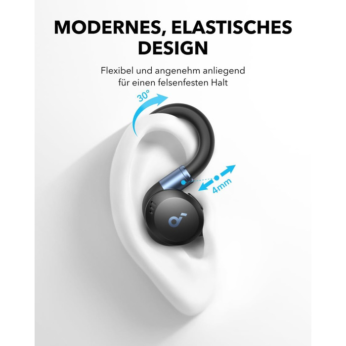 Бездротові навушники для тренувань, поворотні та висувні дужки, шумозаглушення, глибокі баси, водонепроникність IP68, захист від п