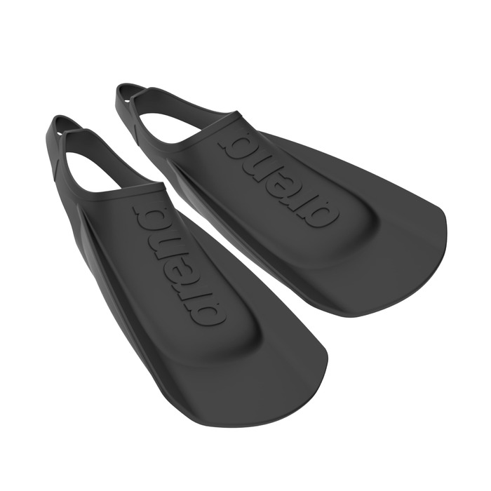 Ласти для плавання Arena для дорослих, унісекс, зручні, легкі, для чоловіків та жінок, силіконові, коротке лезо, відкрита п&39ята, розміри 7,5-9, чорні