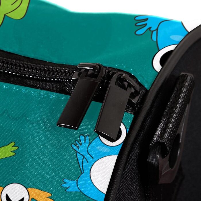 Спортивна сумка, маленька дорожня сумка, сумка для шопінгу та йоги, з кумедним мультяшним дизайном жабок, сумка для фітнесу на відкритому повітрі, ручна поклажа