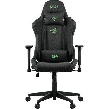 Ігрове крісло Razer Edition TAROK Essentials X Cloth для ПК - оббивка з дихаючої тканини, підлокітники Softcoat 1D, функція гойдання, подушки для попереку та голови, до 130 кг, чорний