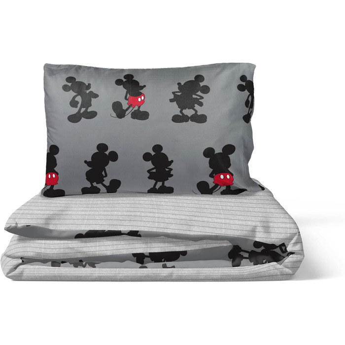 Смугастий - комплект підковдри на одну особу, включаючи наволочку 50 х 70 см, теплий бавовняний комплект постільної білизни