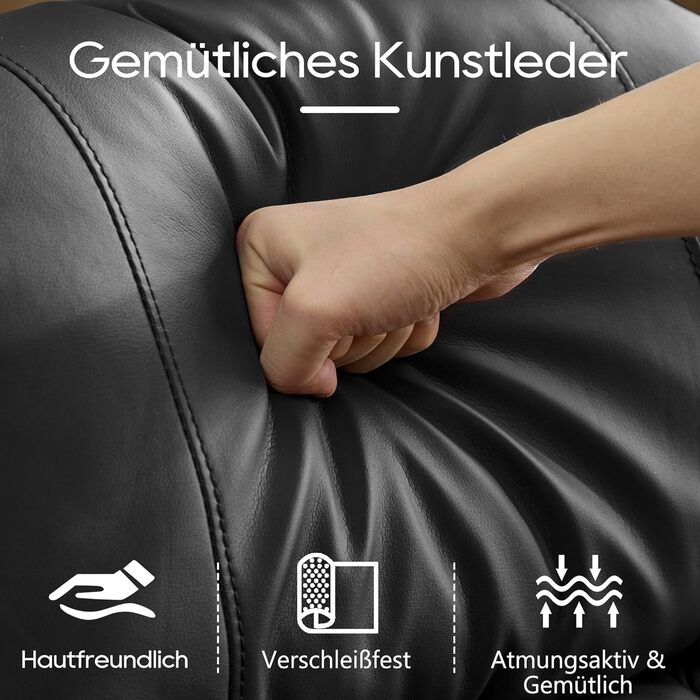 Крісло для телевізора з розкладним підйомником, масажне крісло з електрорегулюванням, функцією відкидання та підставкою для ніг, крісло для телевізора зі штучної шкіри з функцією підігріву, крісло для кінотеатру зі світлодіодним підсвічуванням/USB для віт