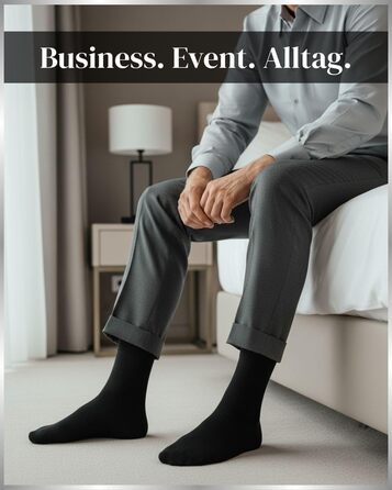 Пар чоловічих ділових шкарпеток з дихаючої бавовни, безшовних та зручних, костюмні шкарпетки (6 чорних, 2 сірих, 2 темно-синіх) розмір 43-46 6 чорних 2 темно-синіх 2 сірих, 10