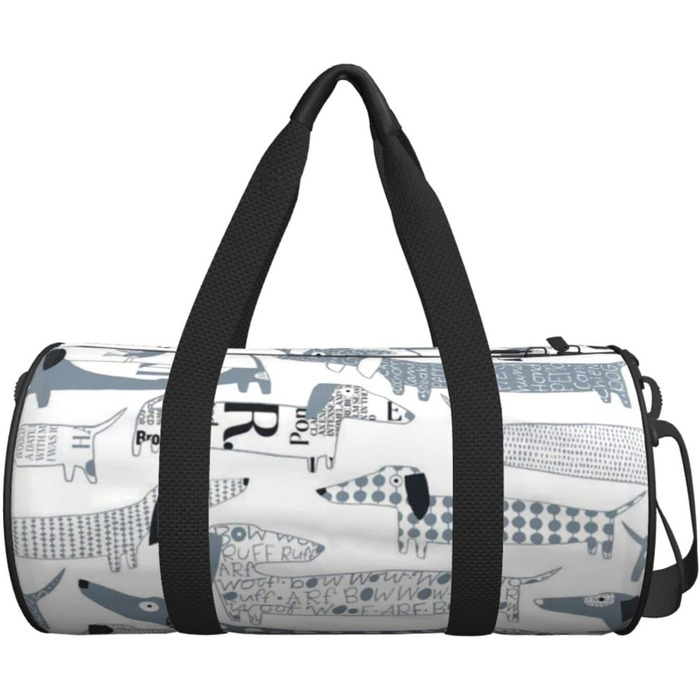 Містка дорожня сумка для подорожей, легка та довговічна, чудовий подарунок для походів, відпустки, ділових поїздок та іншого, з милим таксою, універсальний розмір