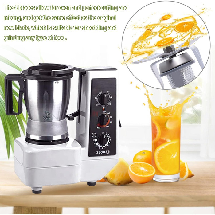 Змінні леза TM3300 сумісні з кухонним комбайном з нержавіючої сталі Vorwerk Thermomix TM3300 з Poweka