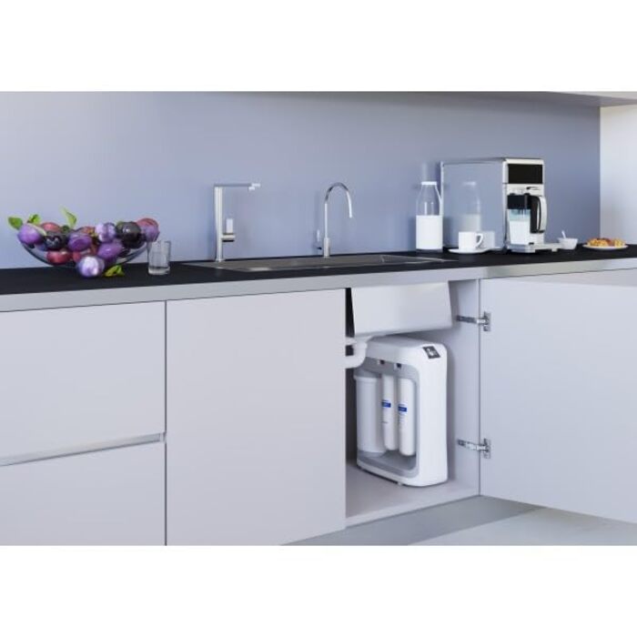 Система зворотного осмосу AQUAPHOR RO-202S - Система зворотного осмосу на 380 літрів на добу з мікробним бар&39єром і мінералізацією - резервуар для води на 5 літрів і одноходовий кран