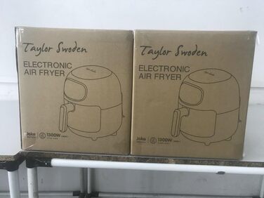 Фритюрниця без олії, 3 л, фритюрниці з 8 програмами, цифровий світлодіодний сенсорний екран, антипригарне покриття, регулювання часу та температури, без бісфенолу А, 1300 Вт