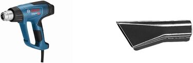 Професійний фен Bosch GHG 20-63 (2000 Вт, діапазон температур 50-630, дисплей, в коробці) аксесуари 1609201799 Щілинна насадка 10