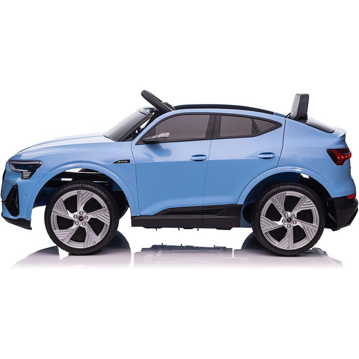 Дитячий транспортний засіб - електромобіль Audi E-Tron - ліцензійний - акумулятор 12V7AH та 4 двигуни - 2.4Ghz MP3 шкіра Єва (сині