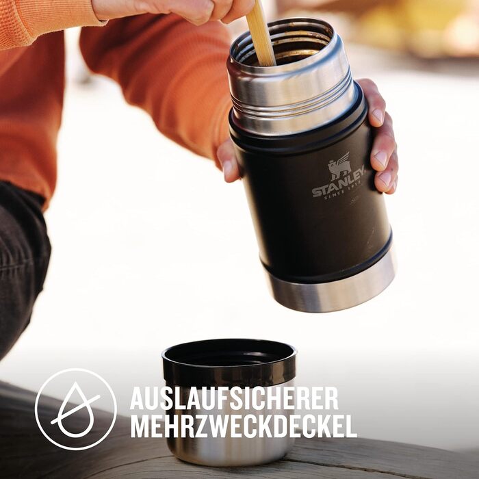 Термоконтейнер Stanley Classic Legendary - зберігає їжу гарячою протягом 20 годин або холодною протягом 24 годин - Підігрівач з не