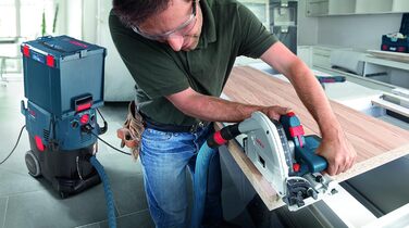 Професійна занурювальна пила Bosch GKT 55 GCE (потужність 1400 Вт, вкл. пиляльний диск Ø 165 мм, вкл. циркулярне пиляльне полотно