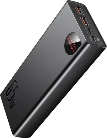 Швидка зарядка 65W 20000mAh power bank та кабель INIU USB C, 100W 2m PD3.0 кабель швидкої зарядки USB C до USB C power bank кабель