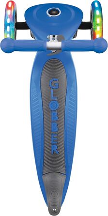 Дитячий самокат GLOBBER Primo Foldable Lights, світлодіодні колеса, регульована висота, темно-синій