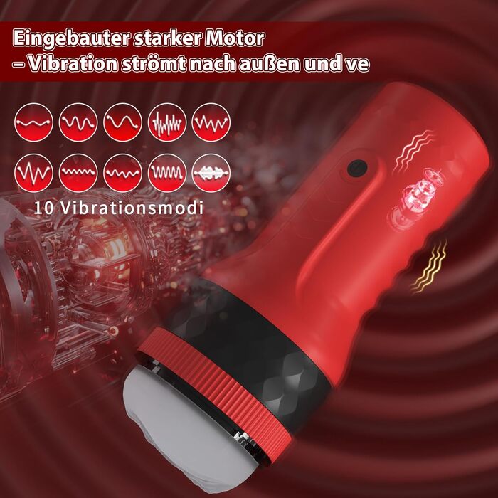 Мастурбатор YAWNSHE для чоловіків, електричний, з 7 рівнями щільності