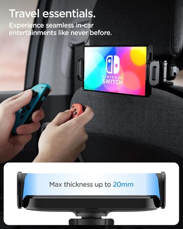 Універсальний тримач для планшета Spigen OneTap автомобільний, висувне кріплення на підголівник автомобіля, поворот на 360 для iPa