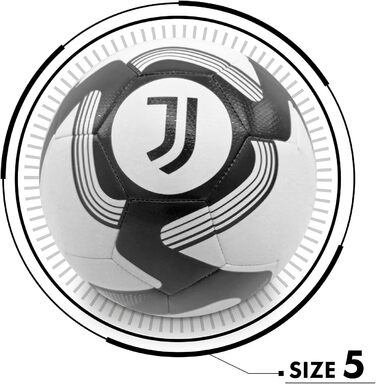 Зшитий футбольний м'яч JUVENTUS - Офіційний продукт - Розмір 5 - 400 г - 13640