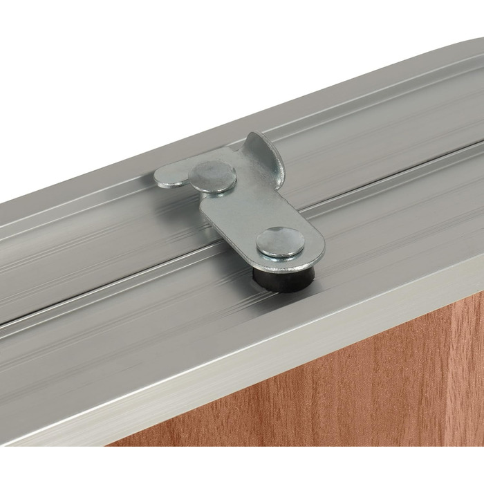 Алюмінієвий кемпінговий стіл CampFeuer для 6 осіб 120 x 60 см Складаний садовий стіл, розкладний стіл, розкладний балконний стіл Вуличний стіл з регульованою висотою, розкладний стіл для кемпінгу, саду, патіо