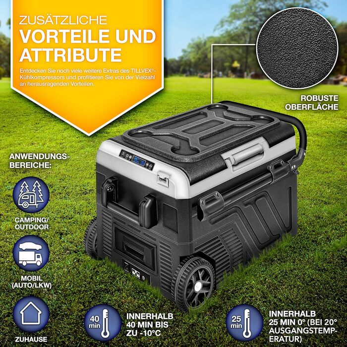 Компресорна холодильна камера електрична 40-60 літрів Морозильна камера електрична WIFI-APP управління 12/24 V 230V Холодильник до