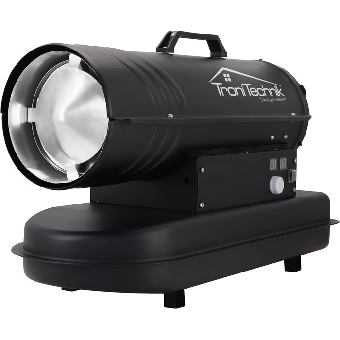 Дизельний обігрівач Tronitechnik, дизельний генератор гарячого повітря потужністю 20 кВт, будівельний обігрівач з баком на 19 л, цифровий дисплей температури, захист від перегріву