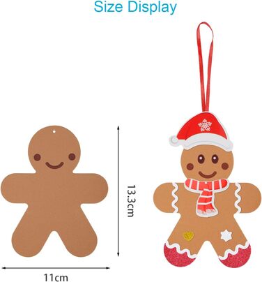 Набір для творчості LAMEK, 24 шт., пряниковий чоловічок із пінорезини