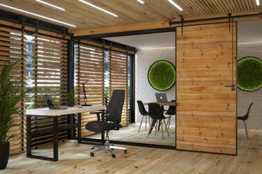 Офісне крісло, стілець для роботи, широке контурне сидіння, включаючи підлокітники з регульованою висотою, контурна оббивка, чорний чохол, 111.0 x 60.0 x 59.0, 99GBC0 P91