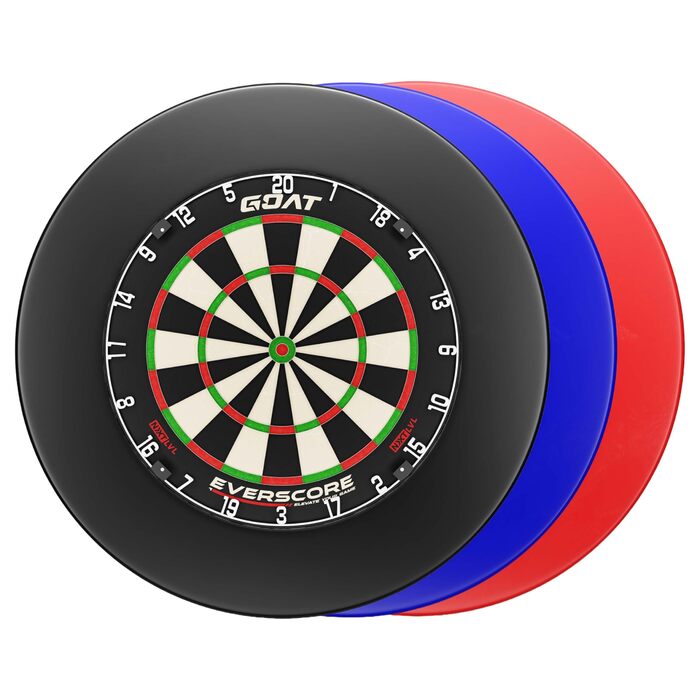 Набір сталевих мішень для дартсу Everscore NXT LVL, включаючи оправу для дротиків приблизно 12 см, професійна сизалева мішень для дартсу з мадагаскарського синього кольору