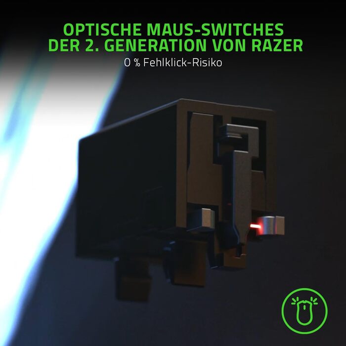 Двостороння кіберспортивна ігрова миша з технологією HyperPolling 8000 Гц (оптичний фокус сенсор з 20K DPI, оптичні перемикачі 2-г
