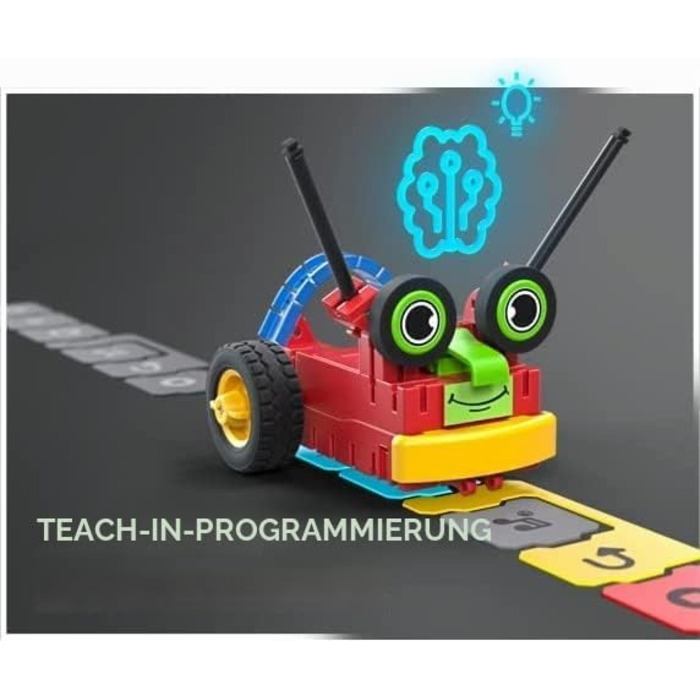 Набір fischertechnik 559889 ROBOTICS Early Coding конструктор для дітей від 5 років, набір для створення 3 моделей роботів, програмування, двигуни та сенсори