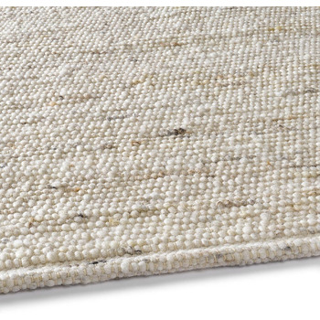 Килим ручної роботи Taracarpet Malmoe Wool у скандинавському стилі заміського будинку Вітальня Їдальня Спальня Доріжка до передпокою Двостороння Бежева 140x200 см Бежева 140 x 200 см (Прямокутна)