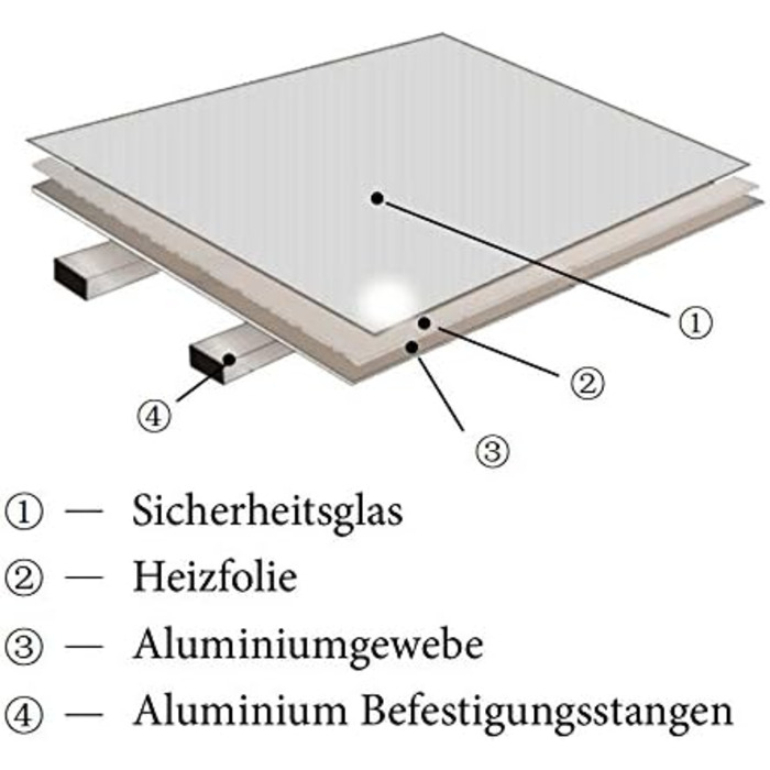Інфрачервоний дзеркальний обігрівач VIESTA H320 320 Вт з термостатом TH10 Компактна нагрівальна панель з технологією вуглецевих кристалів Плоский настінний обігрівач із дзеркальним склом Стильне дизайнерське дзеркало 2-в-1 320 Вт