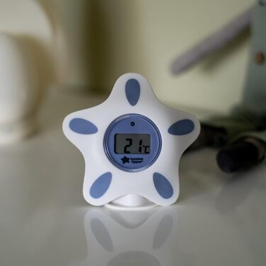 Термометр для ванни та кімнати, білий, (1 упаковка)