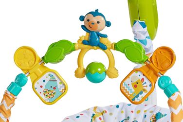 Компактні ходунки Carnaval Baby Walker Fisher-Price Jumperoo зі світлом, звуком і музикою, розбірні для зручного транспортування 9 місяців і старше, FDG98