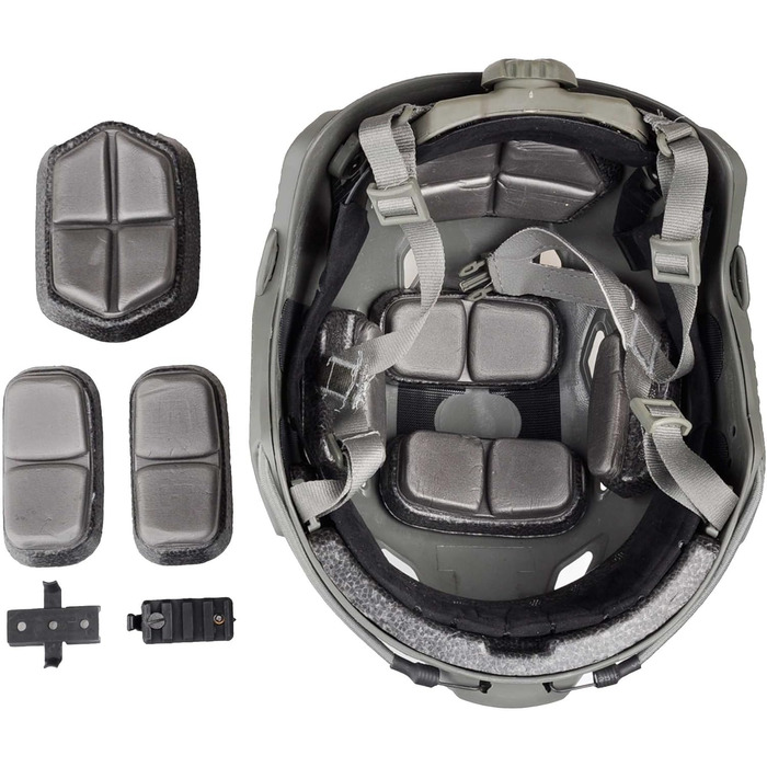 Страйкбольний шолом Fast BJ Куленепробивний шолом з хусткою для SWAT Військовий Тактичний захисний шолом для стрільби на свіжому повітрі Пейнтбол Полювання Сірий