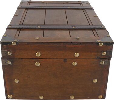 Скриня з кедрового дерева Dioche, портативна дерев&39яна скриня з потертим виглядом, футляр для зберігання одягу, іграшок та реквізиту античне бронзове покриття з ручкою зі штучної шкіри ідеально підходить для домашнього декору та повсякденного використан