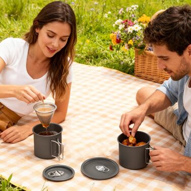 Звичайна кемпінгова кружка кемпінгова кружка 9,4 см, універсальна сумісність Портативна алюмінієва кавова кружка зі складною ручкою, складна чашка для води для походів, пригод, риболовлі, L