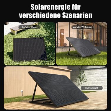 Балконна електростанція BENY Plug & Play, балконна електростанція з монтажним кронштейном, комплектна балконна електростанція потужністю 430 Вт - розетка - інвертор 600 Вт - двосторонні сонячні панелі 430 Вт - кронштейн для плоских дахів