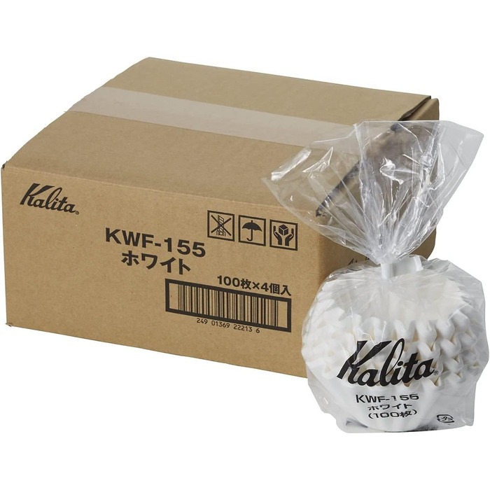 Хвильовий фільтр серії Wave KWF-155 1-2 особи, білий, 100 шт. , 4 упаковки (всього 400 аркушів) 22213 Імпорт Японія